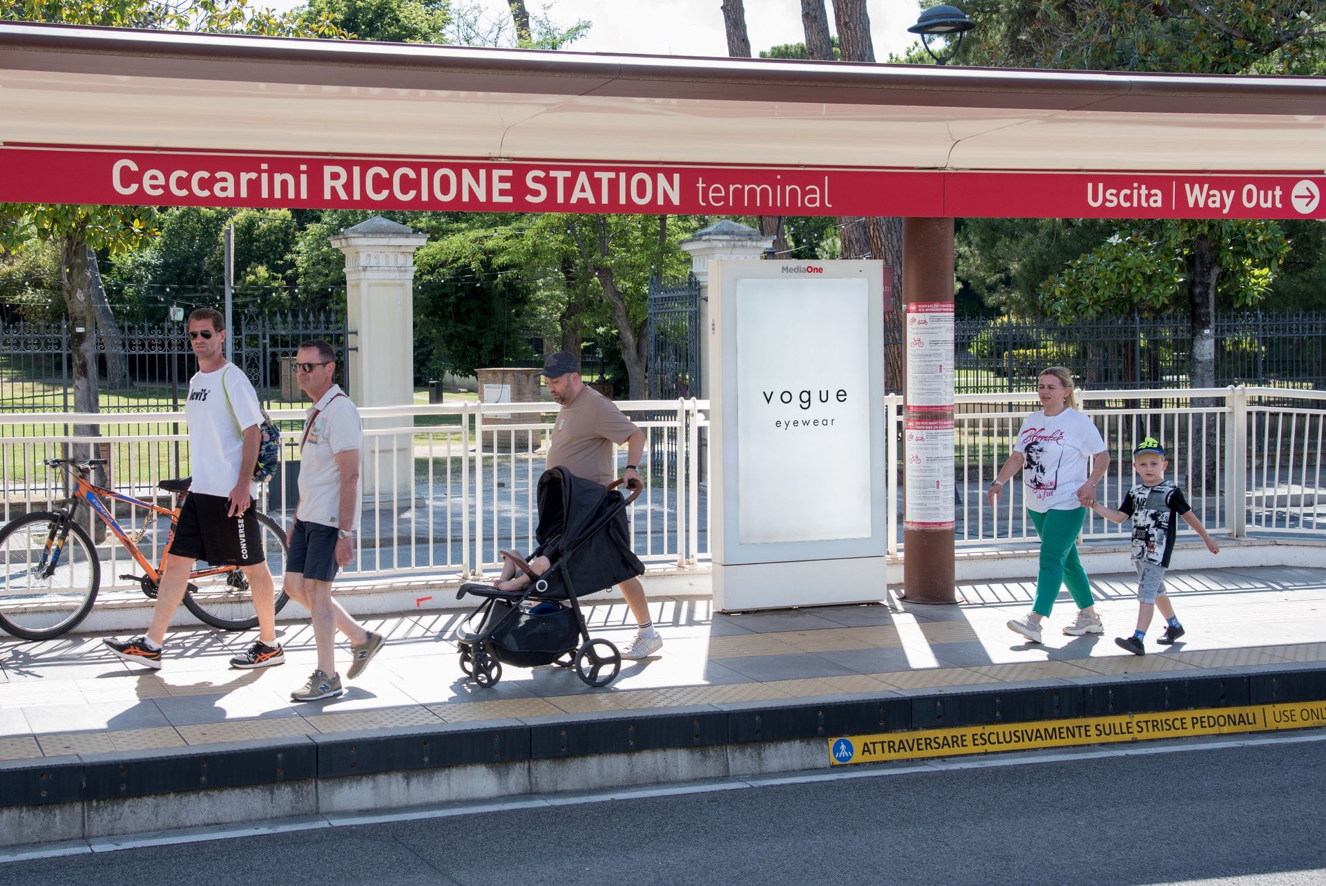 Impianto alla fermata del Metromare